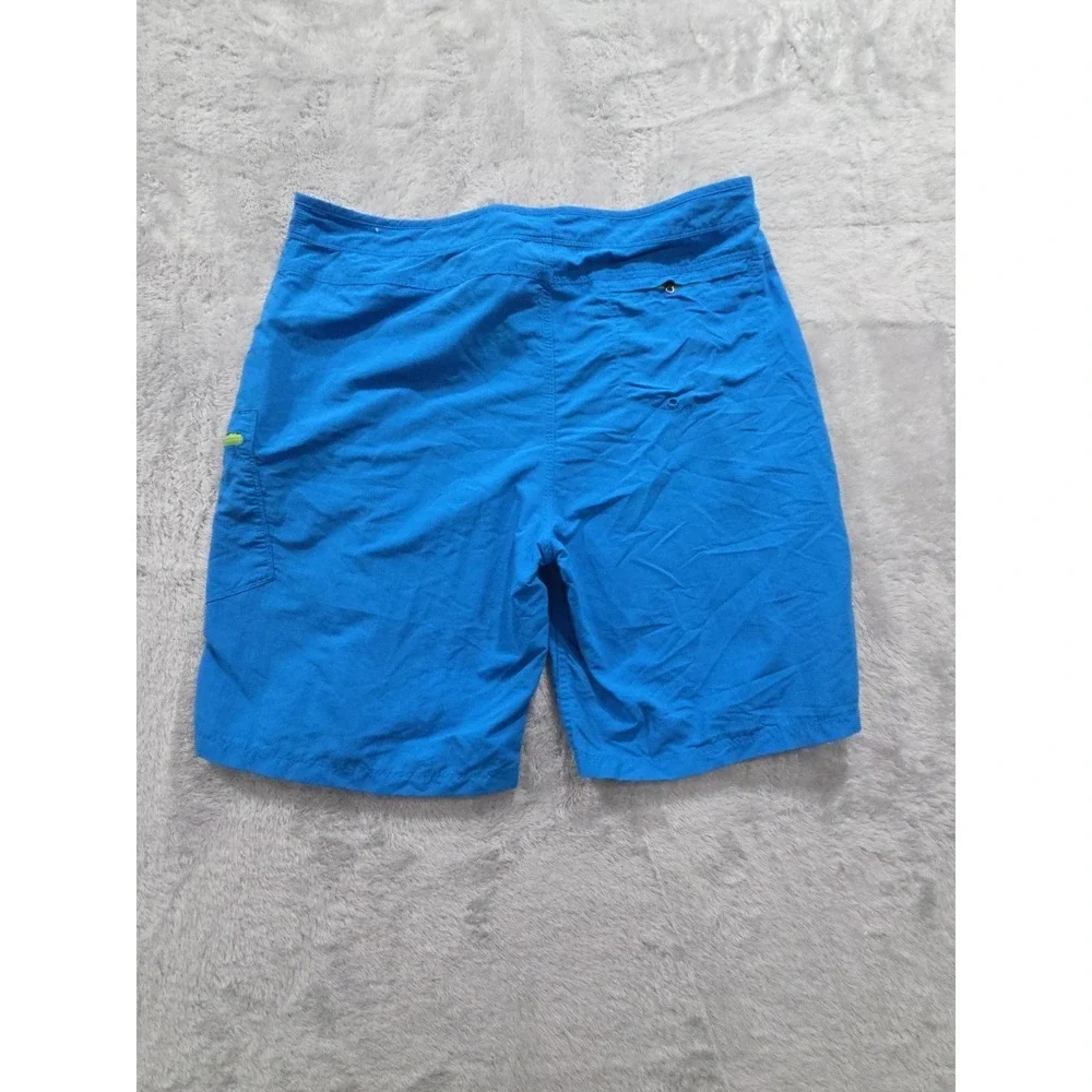 The North Face Mens Swim Surf Board Shorts Trunks Bright Blue Unlined Sz 38